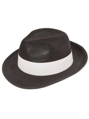 Black Gangster Hat AC-9130