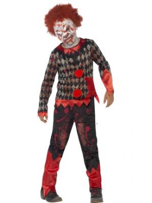 Deluxe Zombie Clown Kids Costume  44293