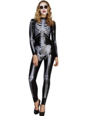 Fever Miss Whiplash Skeleton Costume  43838