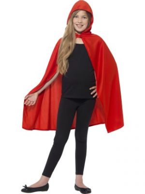 Hooded Red Cape 44560