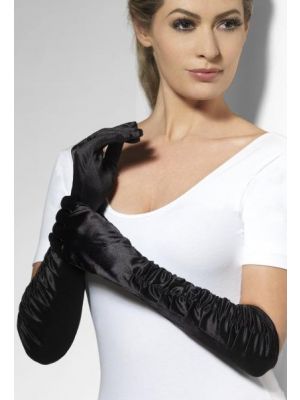 Temptress Gloves Black Long 26278