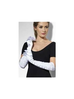 Temptress Gloves White Long 26279