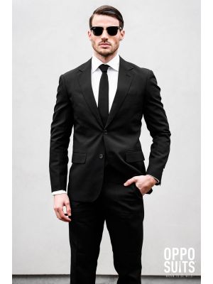 OppoSuits Black Knight Fancy Dress Suit 0050