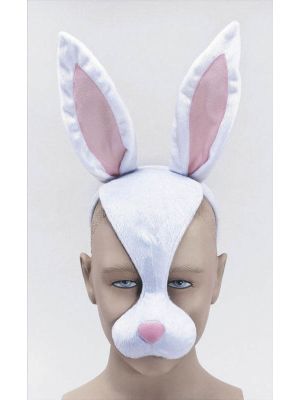 Bunny Easter Face Mask Half Face Noise JW Fancy Dress