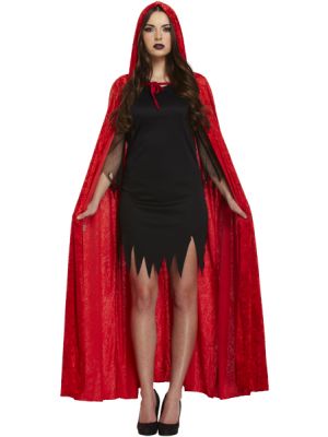 Adult Red Velvet Devil Cape Best Dressed V38 683