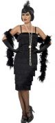 Flapper Long Black Costume  45502