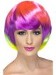 Funky Babe Wig Multi-Coloured Layered 42340