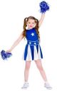 High School Cheerleader Blue Costume  EG-3583