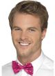Sequin Bow Tie Pink 44708