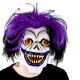 Scary Big Mouth Clown With Hair MK-9912