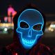 Purge Skeleton Light Up LED Mask - Blue LED Colour