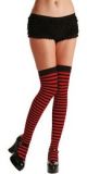 Black and Red Thigh Highs