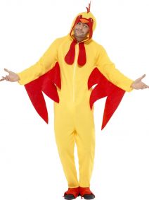 Chicken Costume Hooded All in One Costume Smiffys 27857