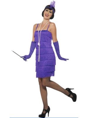Flapper Purple Short Costume  45500