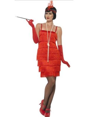 Flapper Red Short Costume  45499