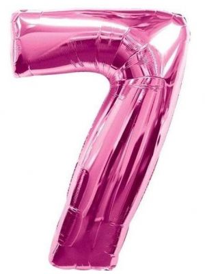 Number 7 Pink Foil Balloon 28293