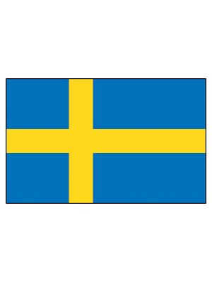 Sweden 5ft x 3ft Football Rugby Supporter World Cup Flag
