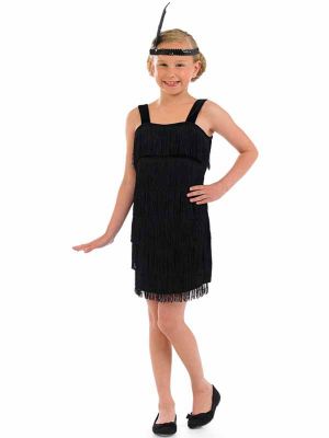 Black Flapper Girl Costume U24 059